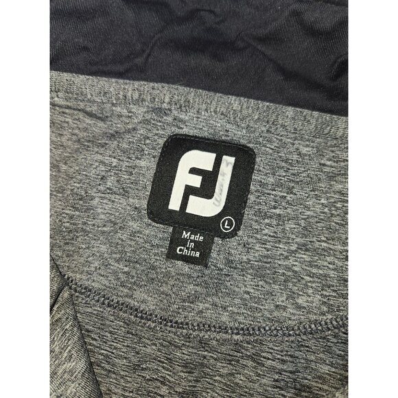 Footjoy FJ Mens Gray 1/4 Zip Pullover Large Long Sleeve Shirt Nylon/Spandex - Picture 5 of 8